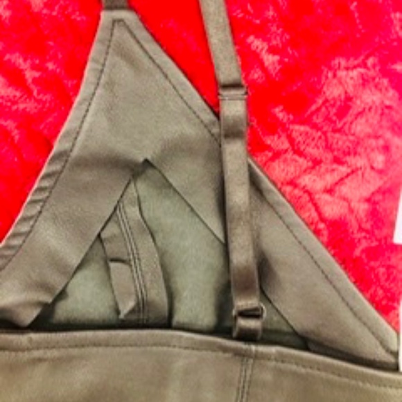 ZARA Faux Leather Cropped Top, M, NWT - Picture 4 of 4